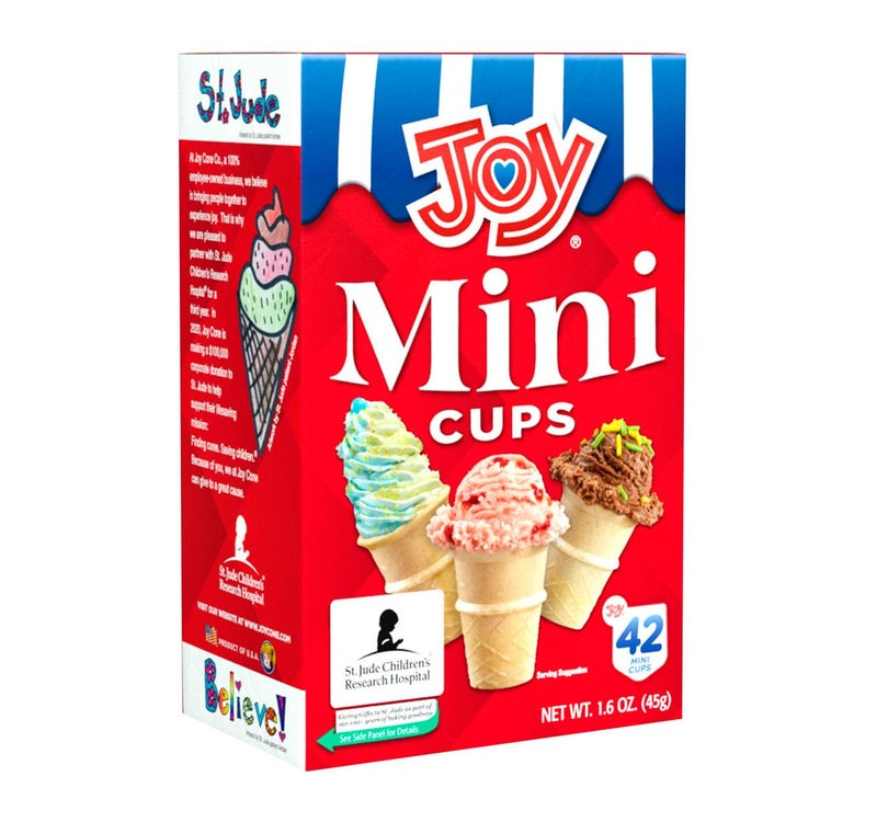 JOY Mini Cups - Mini Cones for Ice Cream & Desserts - 42 ct (Pack of 8) - Image 1